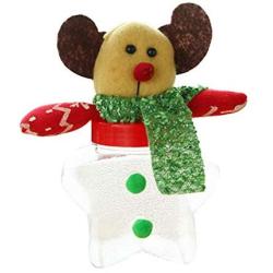 Debuy Baby Kids Christmas Candy Jar Storage Bottle Santa Bag Sweet Christmas GIF Box Xmas Home Decor (Star Base elk)