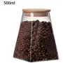 Square Creative Kitchen Tea Storage Bottles Glass Candy Jars With Cork Lid Spices Sugar Coffee Container Receive Organizer Cans B 500ml Square Creative Kitchen Tea Storage Bottles Glass Candy Jars With Cork Lid Spices Sugar Coffee Container Receive Organizer Cans B 500ml
