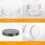 QAPPDA Mini Mason Jars, 5 oz Jelly Gläser mit Standardverschlüssen (Schwarz) Kleine Gläser für Honig, Marmelade, Favors, Babyfood, Gewürzgummis – 40er Packung