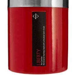 Premier Housewares Tea Canister with Rubber Seal - Red Enamel