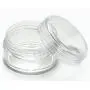 GOGOONLY 50 New, Empty, Clear, 5 Gram Plastic Pot Jars, Cosmetic Containers, With Lids-BH000507