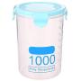 OUYAWEI for Kitchen Grain Storage Tank Box Transparent Sealed Plastic Jar Food Storage Container Blue 1000ml