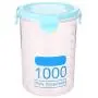 Réservoir de stockage de grains de cuisine OUYAWEI Boîte transparente en plastique hermétique Conteneur de stockage alimentaire Bleu 1000ml Réservoir de stockage de grains de cuisine OUYAWEI Boîte transparente en plastique hermétique Conteneur de stockage alimentaire Bleu 1000ml