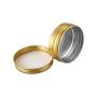 Xigeapg 10Pcs Cans Screw Top Containers Aluminum Round Cans Travel Tins Storage Jar Food Tins Containers Tins With Lids,Gold