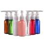 3PCS 50ML 1.7 oz Transparent BPA Free Empty Plastic Small Pump Bottles Jars Container For Body Wash Cosmetic Foundations Lotion Cream Soap Shower Liquid Bathroom Travel Dispenser