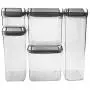 OXO SteeL 5-Piece Airtight Food Storage POP Container Set with 5 Labels OXO SteeL 5-Piece Airtight Food Storage POP Container Set with 5 Labels