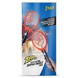 Zap It Bug Zapper Rechargeable Bug Zapper Racket, 4,000 Volt, USB Charging Cable, 2 Pack