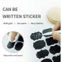 Mason Jar Canning Lids, 4 Pack Bamboo Jar Lids for Wide Mouth Mason Jar, Storage Canning Jar Lids with Decorative Chalkboard Labels and Pen