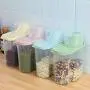 Ensemble de contenants de rangement alimentaire en plastique transparent avec couvercles verseurs, bouteilles et bocaux pour grains et liquides, 1.9L/2.5L, H1211. Ensemble de contenants de rangement alimentaire en plastique transparent avec couvercles verseurs, bouteilles et bocaux pour grains et liquides, 1.9L/2.5L, H1211.