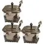 Lot de 3 Récipients pour Épices Serenable avec Couvercle et Cuillère pour Stockage de Bouteilles en Verre pour Tasses, Épices, Rangement de Cuisine, Boîte de Rangement Lot de 3 Récipients pour Épices Serenable avec Couvercle et Cuillère pour Stockage de Bouteilles en Verre pour Tasses, Épices, Rangement de Cuisine, Boîte de Rangement