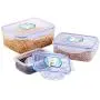 Kitchen Food Storage Jar Airtight Food Storage Safe Plastic Storage Container BPA Free Food Container Set With Lid Bowl (Set Of 3) Appropriate For Microwave Dishwasher Refrigerator Kitchen Food Storage Jar Airtight Food Storage Safe Plastic Storage Container BPA Free Food Container Set With Lid Bowl (Set Of 3) Appropriate For Microwave Dishwasher Refrigerator