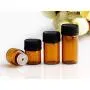 12 Pièces Mini Flacons Essentiels Remplissables en Verre Ambre avec Bouchon Réducteur et Bouchon Noir (1ML) 12 Pièces Mini Flacons Essentiels Remplissables en Verre Ambre avec Bouchon Réducteur et Bouchon Noir (1ML)