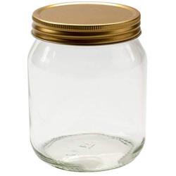 Nutleys 454 ml Round Glass Honey Jar (12-Piece)