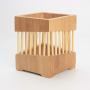 Best Quality - Bottles,Jars & Boxes - Kitchen Utensil Set Holder Shelf Storage Containers Food Storage Square Bamboo Kitchenware Tube Chopsticks Office Box Container - by VietFA - 1 PCs