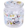Pochacco Transparent Glass Storage Jar Snacks Cookies Sugar Airtight Container 480 ml Kitchen Canister