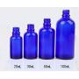 3PCS 30ml/1oz Blue Empty Refillable Glass Essential Oil Dropper Bottles Cosmetic Container Jar Pot Vial Holder with Pipette Eye Dropper for Essential Oil Aromatherapy Elite Fluid