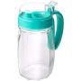 Kitchen Food Storage Jar Airtight Food Storage Kitchen Glass Jar Moisture-Proof Home Multi-Purpose Jam Bottle Cruet Glass Oiler Large Loading Bottle Seasoning Bottle (Color : Blue)