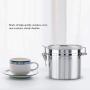fosa Coffee Container, Stainless Steel Coffee Container Vacuum Sealed Storage Jar Kitchen Dry Food Pantry Containers for Pasta, Tea, Coffee, Cookies, Candy(1100ml)