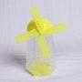 STOBOK Candy Holder Jar Plastic Windmill Shape Wedding Favors Container Sugar jar for Wedding Birthday Party Christmas Supplies 12pcs (Yellow)