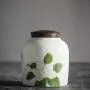Foylome Set of 4 Hand Drawn Flower Tea Can Kitchen Canister Set with Wood Lids Sugar, Coffee, Flour or Food Storage Jar Foylome Set of 4 Hand Drawn Flower Tea Can Kitchen Canister Set with Wood Lids Sugar, Coffee, Flour or Food Storage Jar
