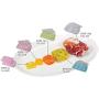 JMGREEN Food Freezer Tray, 2 Storage Containers Set, Easy Pop Out with Clip on Lid. (24-green-2p)