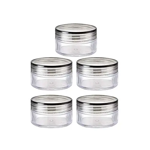 10Pcs Cream Jar Clear Plastic Jars with Lids Cosmetic Jars Containers for Cream Lotion Storage