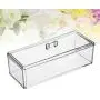 1 Stück Acryl Transparente Lebensmittel Lagerbox Rechteck Teebeutel Organizer Küchen Sortierbehälter mit Staubdichtem Deckel