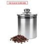 LEGOU Coffee Canister Airtight Container Stainless Steel Storage Jars,Tea and Coffee Storage Jars, Sealed Container for Coffee, Tea, Nuts and Powders Coffee Canister,B