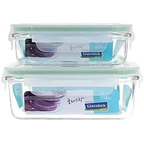 Dicht verschließbare Küchen-Lebensmittelbehälter Glas-Schublade mit Deckel, Mikrowellengeeignet, Lunchbox, Gemüseschale, Sicher verschließen, tragbar, Isolierbeutel.