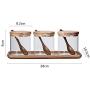 TNKML Transparent Glass Seasoning Jar Kitchen Seasoning Jar Three-Piece Seasoning Storage Tank Cruet Sugar Bowl Salt Pot Spice Jar Spice Container