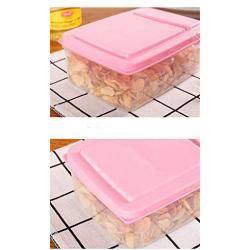 Kitchen Food Storage Jar Airtight Food Storage Kitchen Glass Jar Moisture-Proof Home Multi-Purpose Jam Bottle Cruet Storage Tank Plastic Transparent Cover With Whole Grains