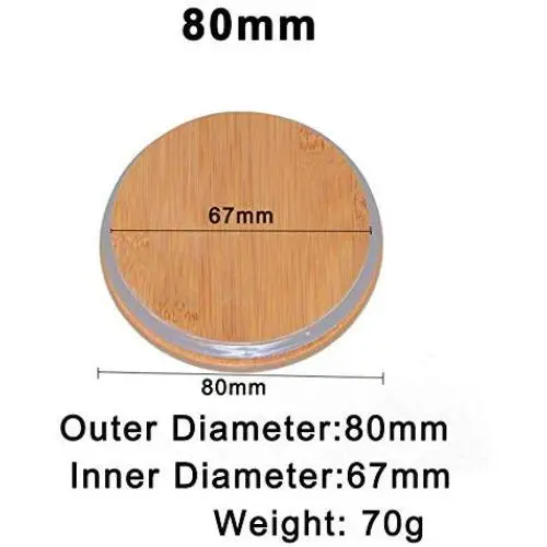 10 couvercles en bambou naturel pour bocaux en verre, étanchéité, boîte de transport portable, couvercle pour bocal en verre Mason, coffre à thés, emballage alimentaire. 10 couvercles en bambou naturel pour bocaux en verre, étanchéité, boîte de transport portable, couvercle pour bocal en verre Mason, coffre à thés, emballage alimentaire.