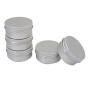 JUNKE Lip Balm Tins Aluminum Empty Screw Top Covers Storage Containers - Beauty Cosmetics Crafts Accessory, Pack of 24, 50ml