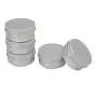 JUNKE Lippenbalsam Tiegel Aluminium Leere Schraubdeckel Behälter für Kosmetik & Basteln, Pack von 24, 50ml