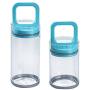 Nrpfell 2Pcs Pull Type Glass Food Storage Bottlevacuum Sealed Can Heat Resistant Miscellaneous Grains Storage Tank Storage Cup Candy Jar