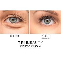 TRIBEAUTY Under Eye Cream Anti Aging | Plant Based Eye Cream for Dark Circles and Puffiness | Reduce Under Eye Bags, Wrinkles & Fine Lines | w/Shea Butter, Cocoa Butter, Aloe Vera + Arnica Cream