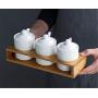 Mini Spice Jars European creative thread kitchen ceramic cruet simple household