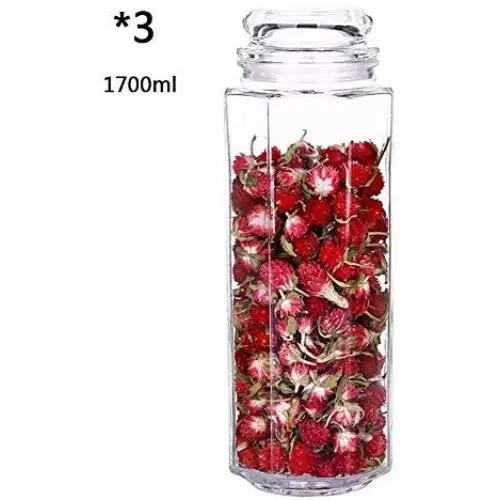 Bouteilles de stockage alimentaire transparentes en verre rondes, 3 pièces, avec couvercle hermétique pour épices et aliments secs – Jeu de contenants de stockage d'épices en verre transparent 1700ml. Bouteilles de stockage alimentaire transparentes en verre rondes, 3 pièces, avec couvercle hermétique pour épices et aliments secs – Jeu de contenants de stockage d'épices en verre transparent 1700ml.