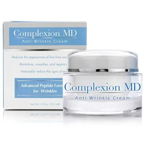 Complexion MD Advanced Anti-Wrinkle Cream – Clinically Tested Multi-Peptide with Hyaluronic Acid – Face Moisturizer for Skin Care – Hypoallergenic for All Skin Types – 1 Ounce