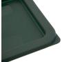 Carlisle 10740-08 7.31" Length x 7.31" Width x 0.63" Height, Forest Green Color, Polyethylene StorPlus Square Food Container Cover