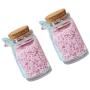 UPKOCH 2Pcs Glass Jars with Lids Spoon Pudding Bottle Yogurt Container Jam Bottle Glass Pudding Jars Yogurt Jars for Home Store