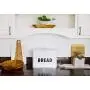 Metal Bread Box - Countertop Space-Saving, Extra Large, High Capacity Bread Storage Bin for your Kitchen - Holds 2+ Loaves - White with Bold BREAD Lettering Metal Bread Box - Countertop Space-Saving, Extra Large, High Capacity Bread Storage Bin for your Kitchen - Holds 2+ Loaves - White with Bold BREAD Lettering