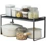 Shelf Organizer Kitchen Organization Metal Spice Rack Under Sink Freestanding Shelf Countertop Seasoning Jars Storage Stackable Holder Display For Cabinet Pantry Shoe Rack (Size : 50.7x20.5x24cm)