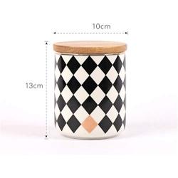 Mini Spice Jars Household ceramic sealed cans creative grain storage tank kitchen storage box