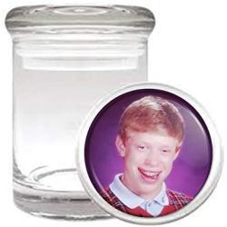 Customized Collectables Brian Meme Funny Nerd Medical Odorless Glass Jar