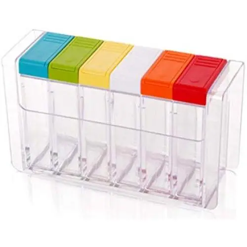 | Storage Bottles & Jars | 6pcs/set Spice Jar Seasoning Box Kitchen Spice Storage Bottle Jars Transparent PP Salt MSG Pepper Cumin powder Box Tool | by HUDITOOLS | 1 PCs | Storage Bottles & Jars | 6pcs/set Spice Jar Seasoning Box Kitchen Spice Storage Bottle Jars Transparent PP Salt MSG Pepper Cumin powder Box Tool | by HUDITOOLS | 1 PCs