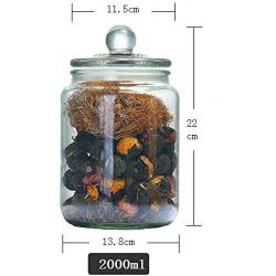 Yl Ly Glass Storage Jars Sealed Transparent Lead-Free Medicinal Material Small Green Orange Tangerine Peel Moisture-Proof Canned Grains 2Yl Lyml