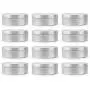 16-Ounce Metal Candle Tins (12-Pack); Silver Round Containers for Candles, Spices, Travel, Food Storage Etc. 16-Ounce Metal Candle Tins (12-Pack); Silver Round Containers for Candles, Spices, Travel, Food Storage Etc.