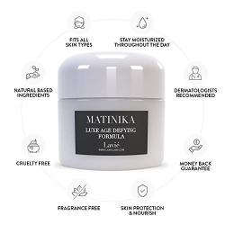 Lavie labs Matinika Age Defying Cream, face and neck anti aging revitalizing moisturizer, enhance Elastin and Collagen production, reduce wrinkles, Firms and lifts skin. fits all skin type-2.03 fl.oz