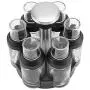 Jars & Boxes - 6cs Set 360 Rotating Spice Jar Rack Cruet Salt Pepper Storage Organizer 100ml - Jars Boxes Bottles Jars Boxes Kitchen Spice Rack Plastic Salt Shaker Condiment Storage Maso